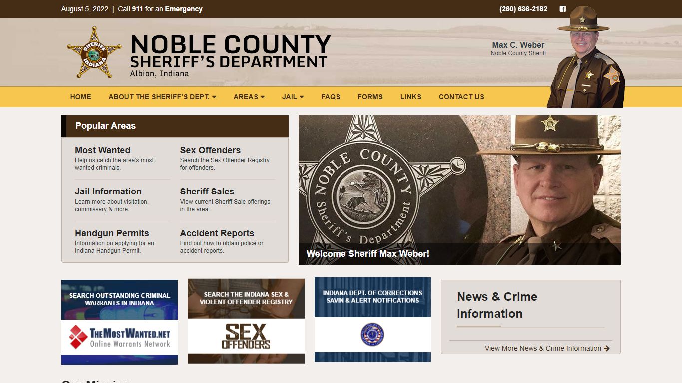 Noble County Indiana Sheriff's Department